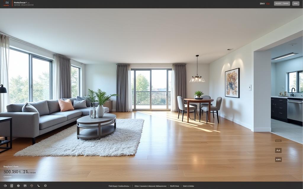 Interactive 360 tour for real estate
